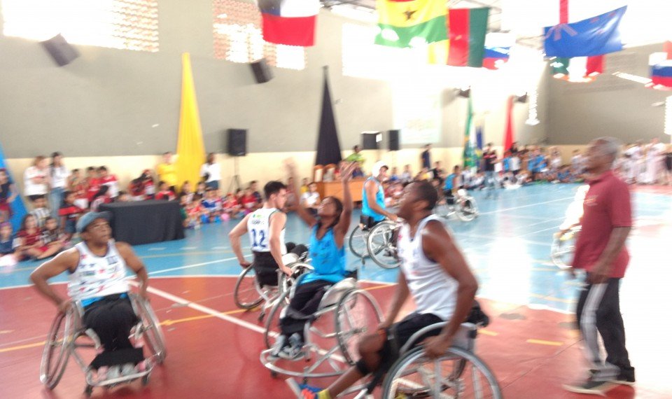 Basquetebol em Cadeira de Rodas - Abertura dos Jogos no Colégio Eucarístico